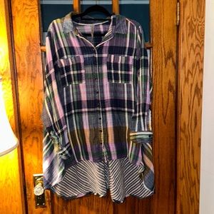 Melissa McCarthy for Seven Plaid Tunic